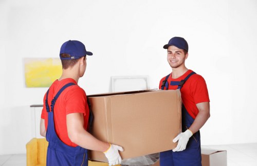 Removal van ready for a move in Charingcross central London