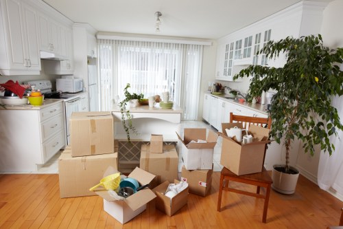 Careful handling of items during a central London move