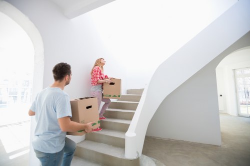 Moving team loading boxes for a Charingcross home relocation