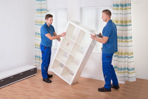 Professional removals van team handling a central London relocation