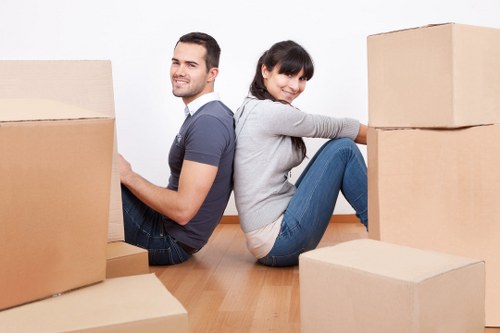 Careful boxing and wrapping of fragile items during a Charingcross move