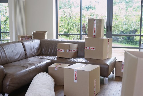 Moving office furniture in a busy Charing Cross area