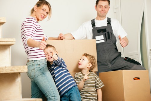 Local moving team helping with packing services near Charingcross